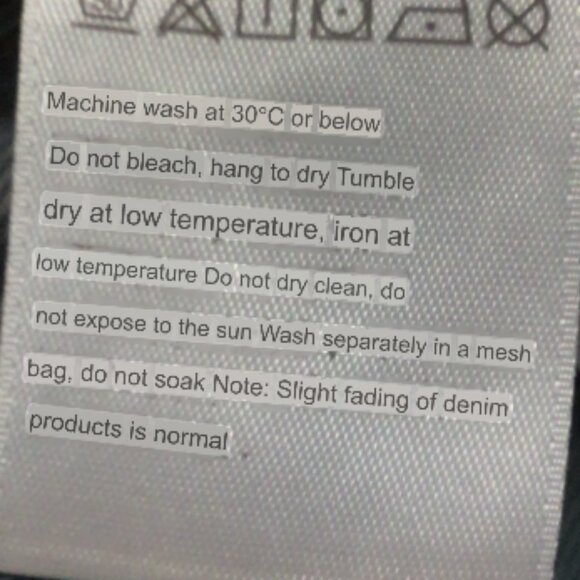 MO & Co Denim Maxi Skirt Size S/M - Picture 11 of 12